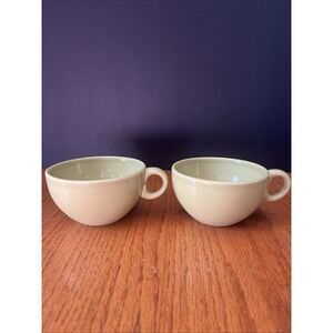 Russel Wright Steubenville‎ Iroquois Casual China Avocado Cup Set Of 2